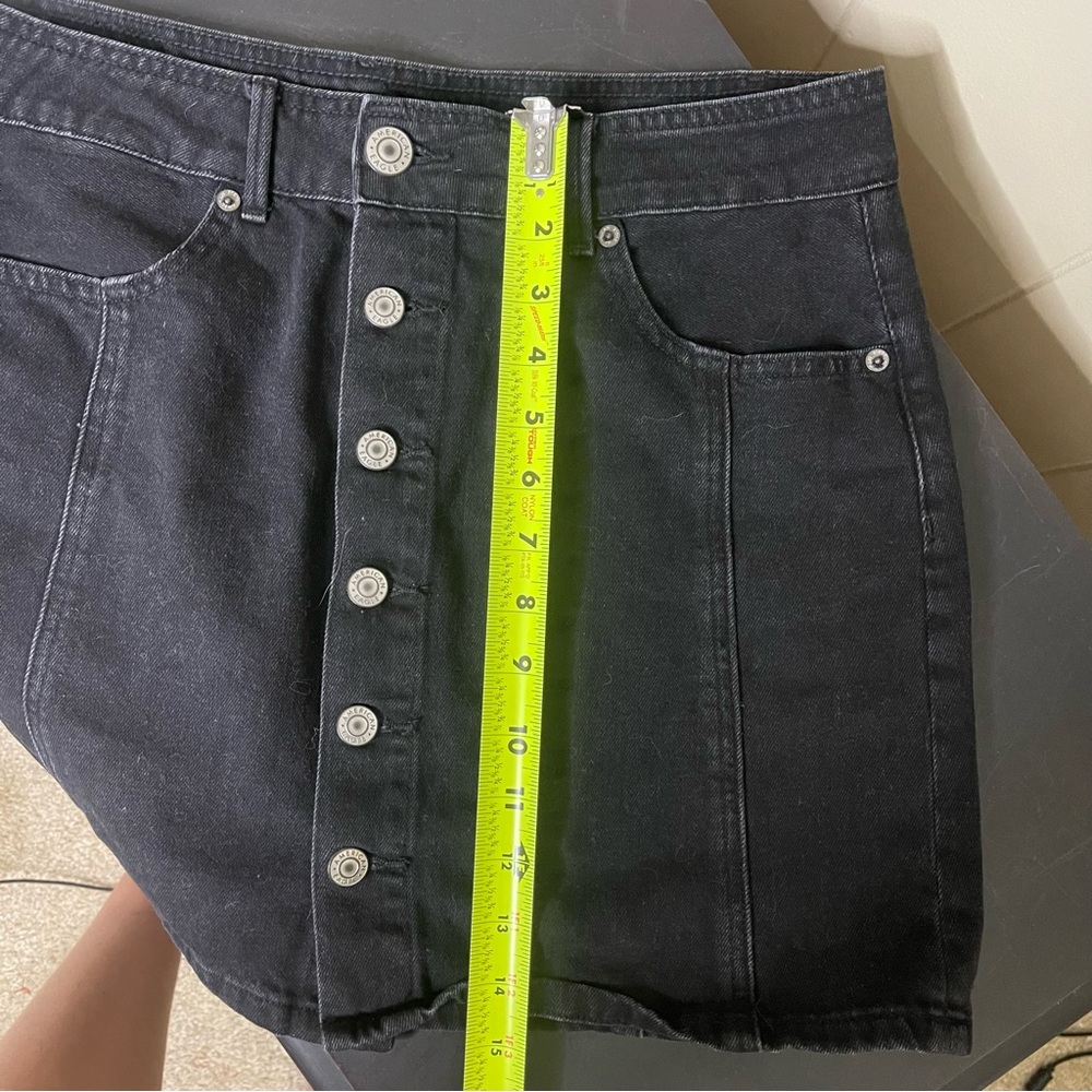 American Eagle Button Down Mini Skirt - image 8